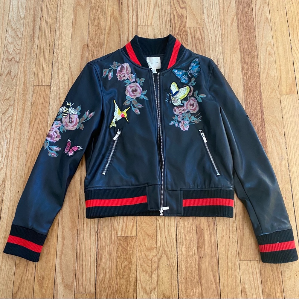 Embroidered Bomber Jacket